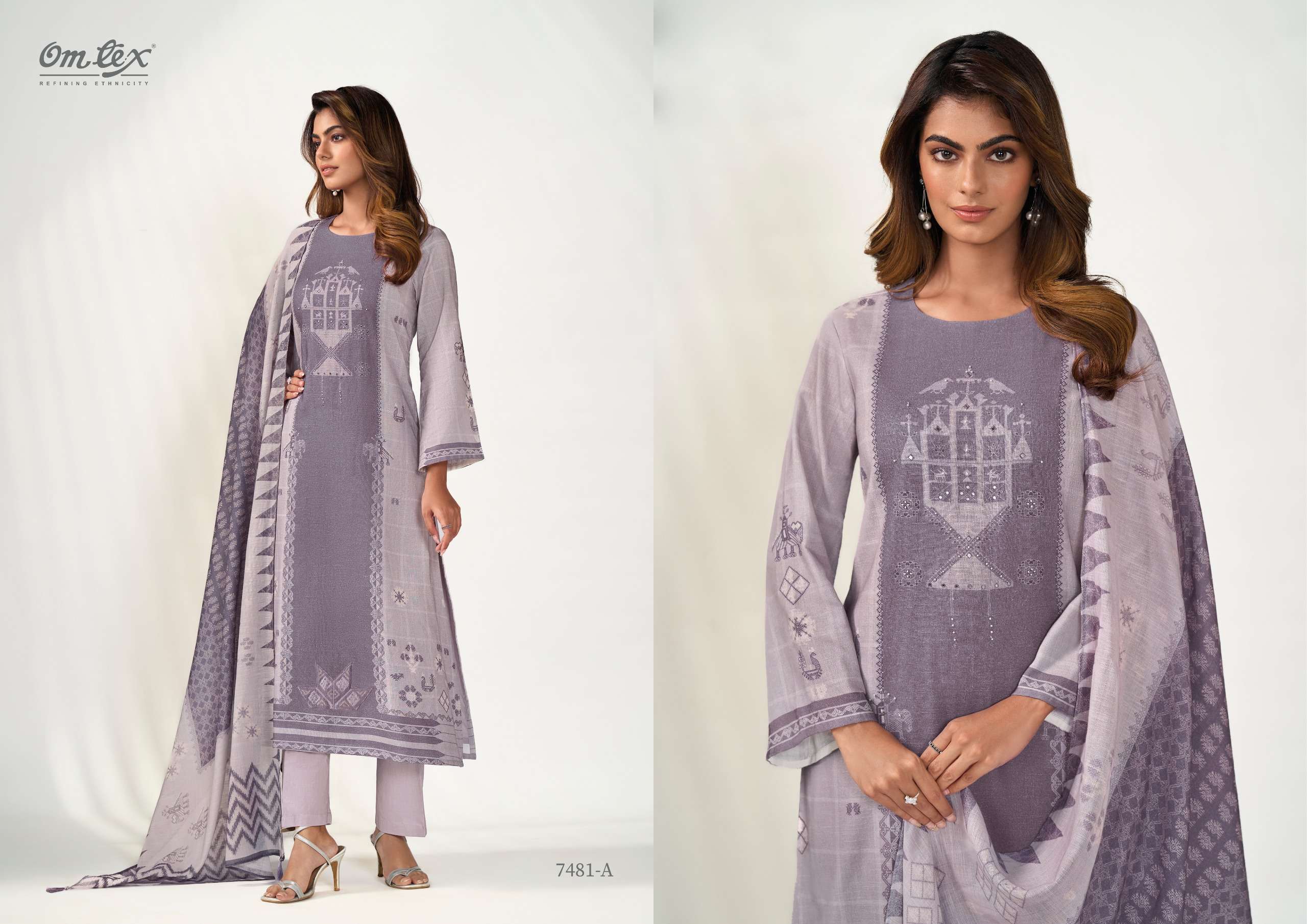 OMTEX POSHAK FANCY LINEN SUIT WHOLESALE PRICE CATALOGUE 2025