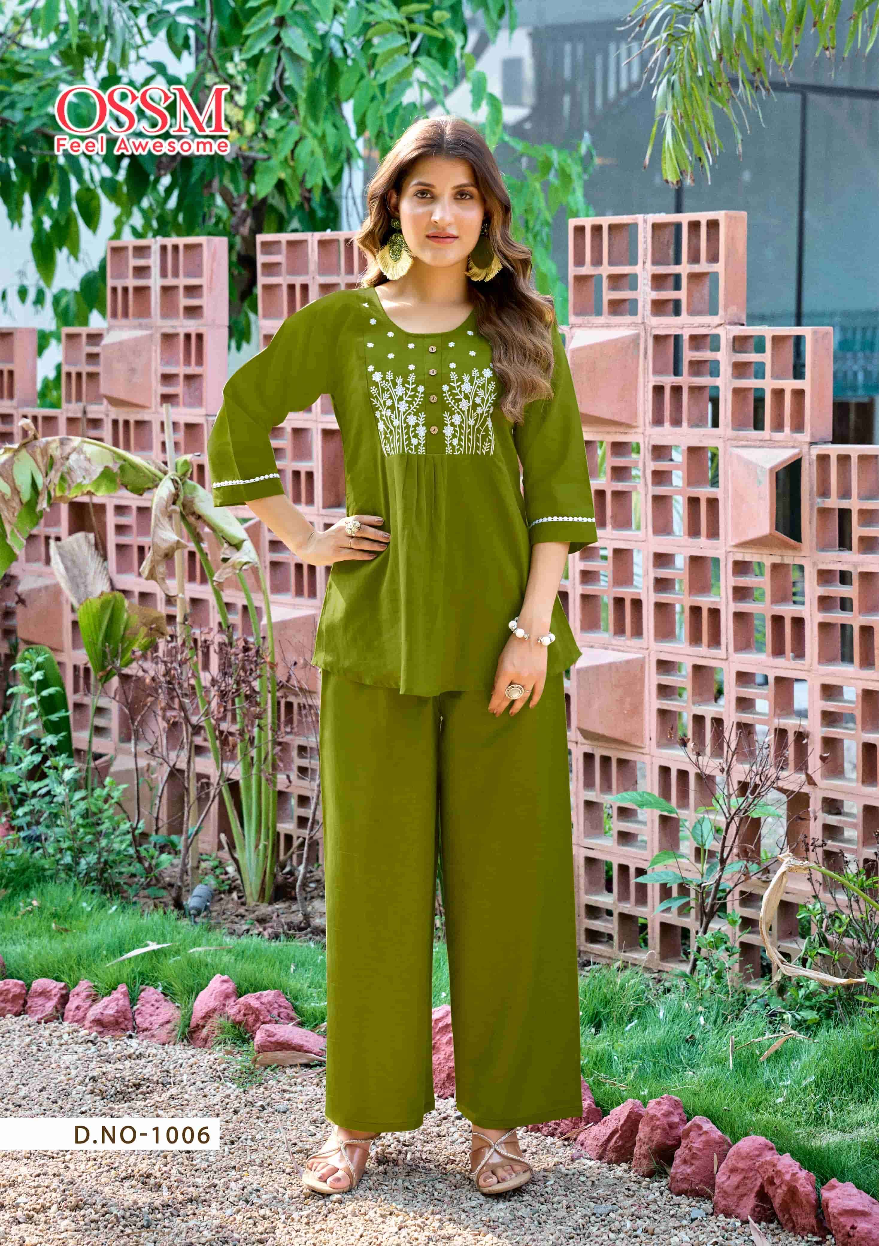OSSM GLAMOUR DESIGNER COTTON CORD SET WHOLESALER 