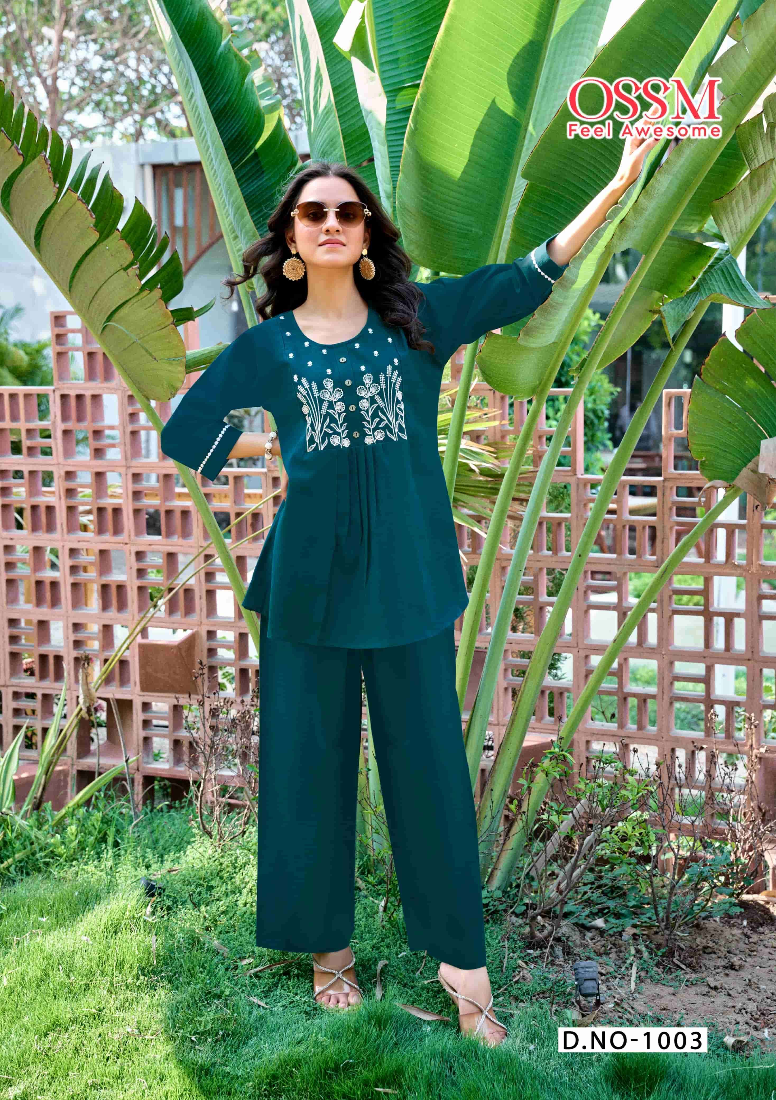 OSSM GLAMOUR DESIGNER COTTON CORD SET WHOLESALER 