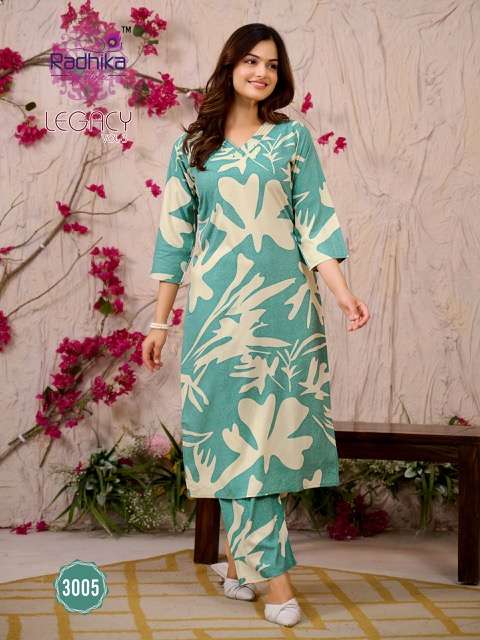 RADHIKA LIFESTYLE LEGACY VOL 3 RAYON CORD SET WHOLESALER 2025