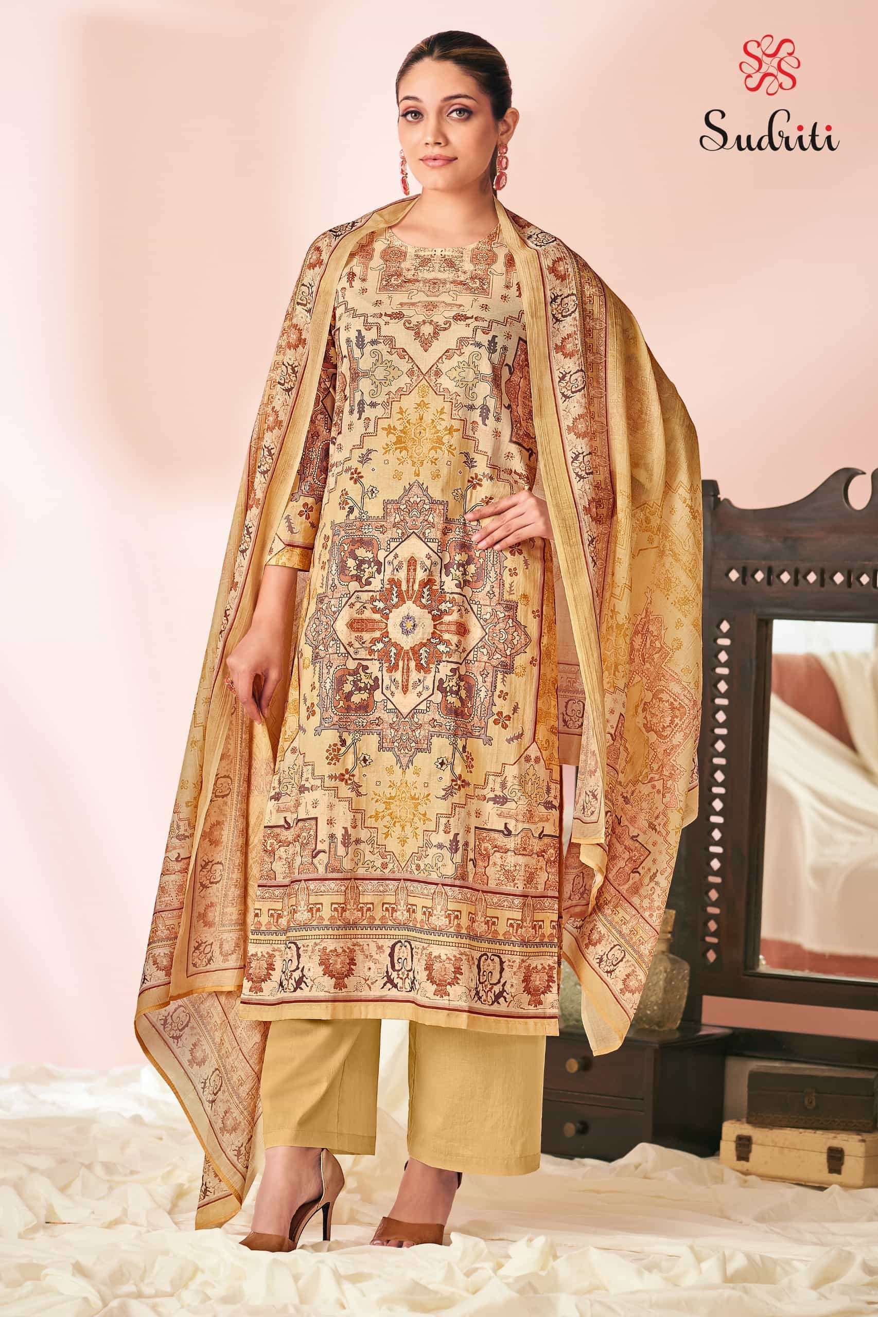 SUDRITI HARNOOR FANCY PRINTED LAWN COTTON CATALOG DESIGN 