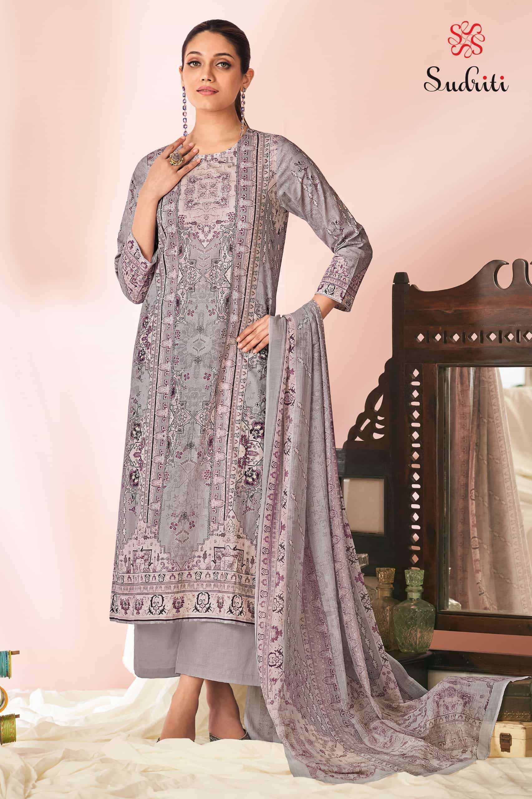 SUDRITI HARNOOR FANCY PRINTED LAWN COTTON CATALOG DESIGN 