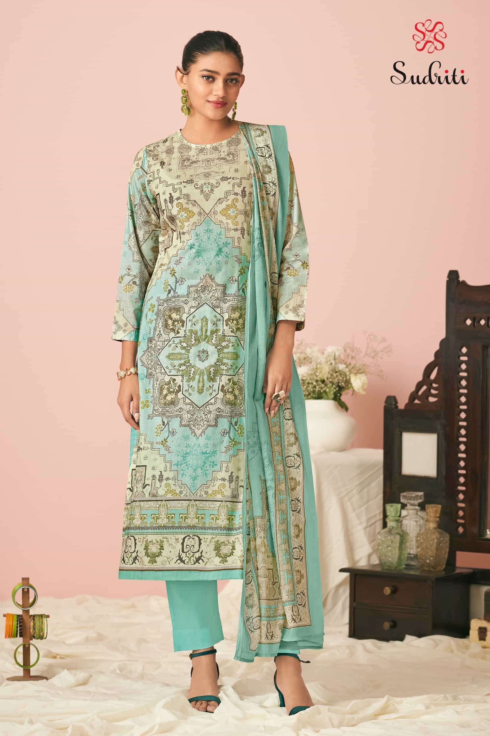 SUDRITI HARNOOR FANCY PRINTED LAWN COTTON CATALOG DESIGN 