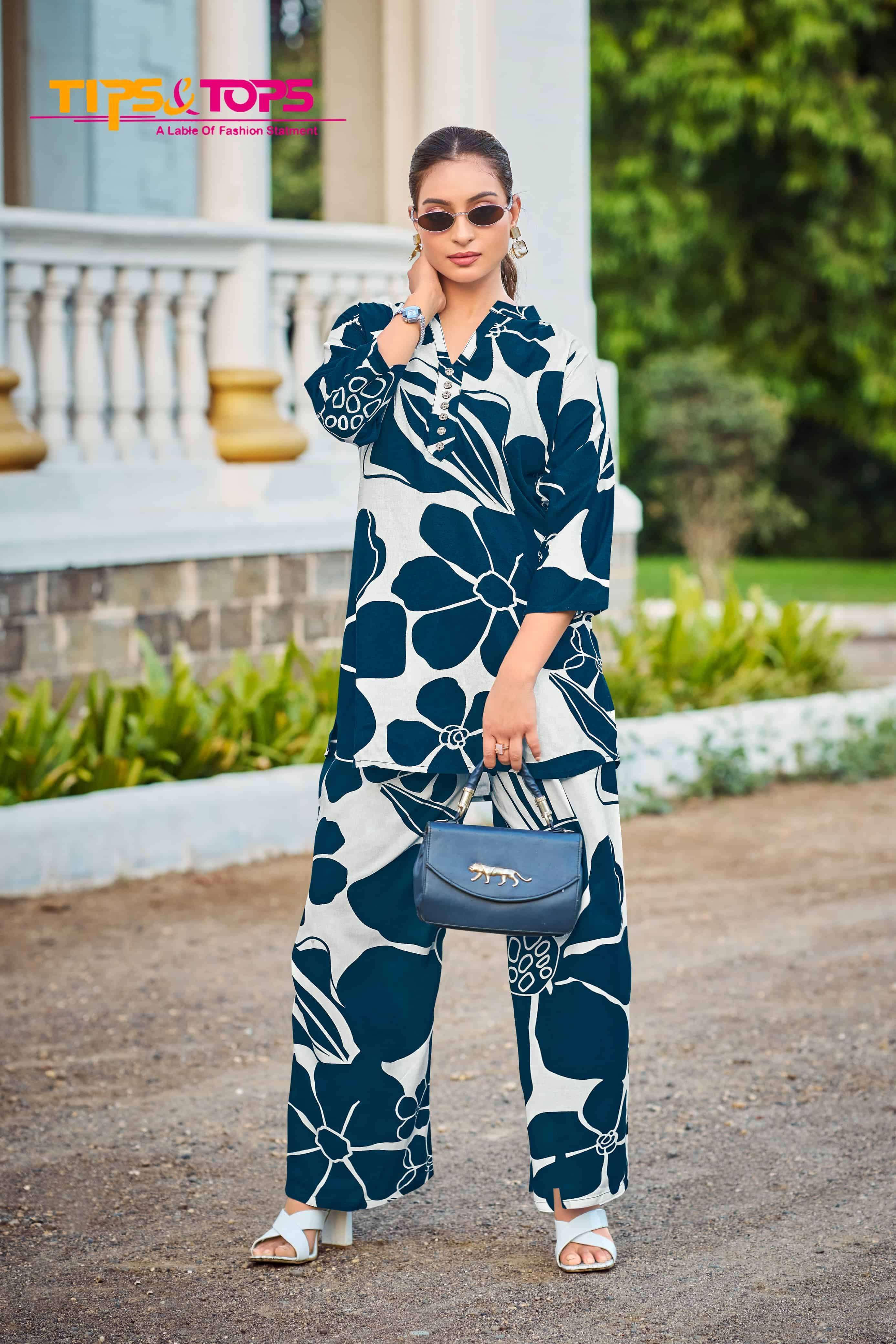TIPS AND TOPS FASHION BEATS VOL 11 PRINTED RAYON CORD SET CATALOG DEALER