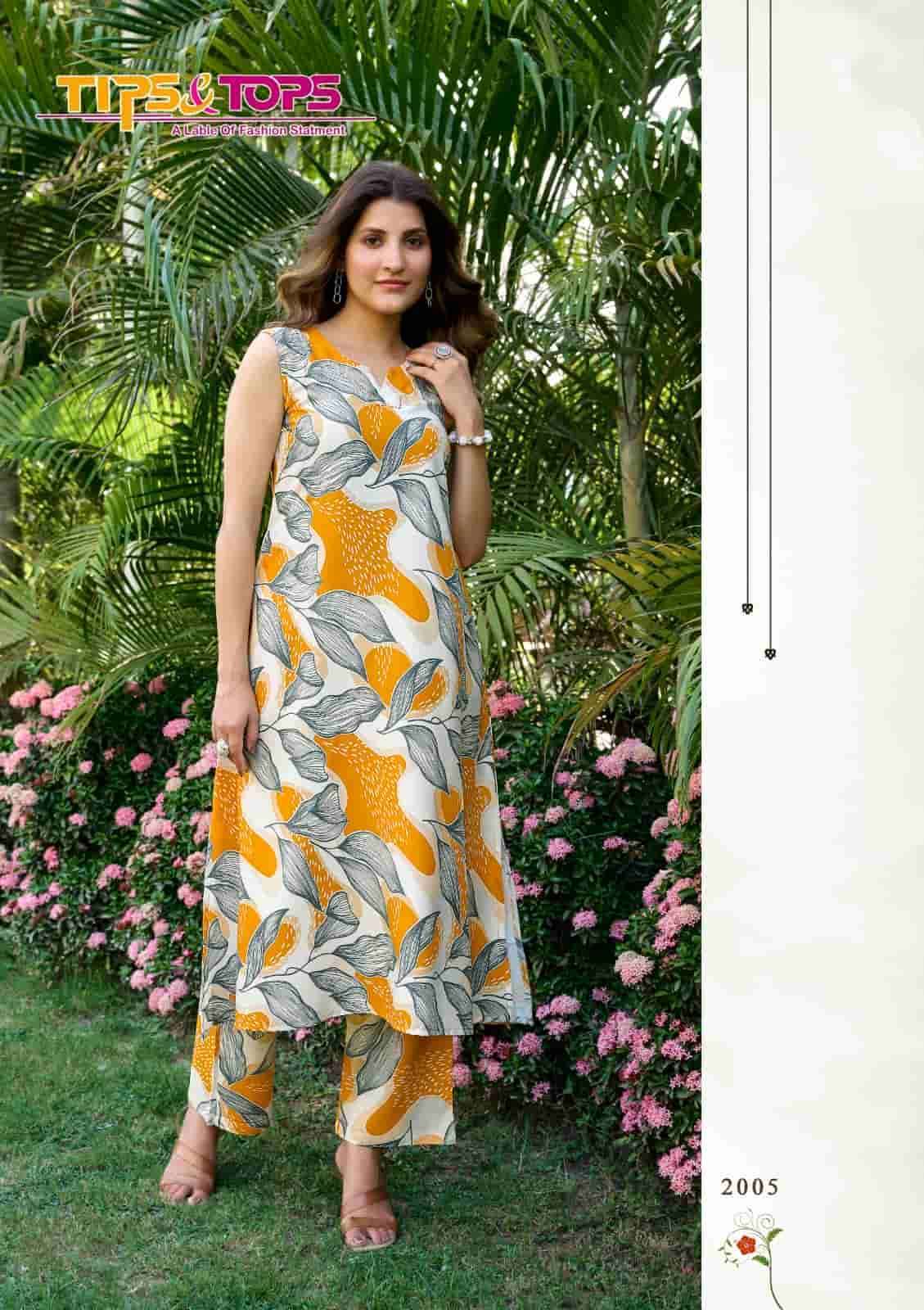 TIPS AND TOPS OLIVIA VOL 2 COTTON PRINTED CORD SET WHOLESALER 
