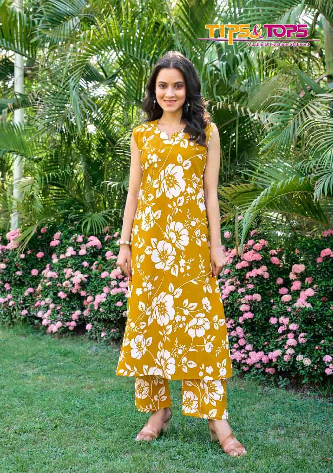 TIPS AND TOPS OLIVIA VOL 2 COTTON PRINTED CORD SET WHOLESALER 