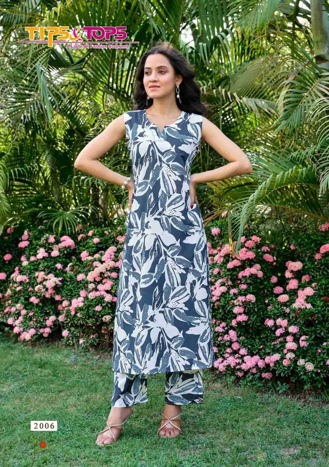 TIPS AND TOPS OLIVIA VOL 2 COTTON PRINTED CORD SET WHOLESALER 