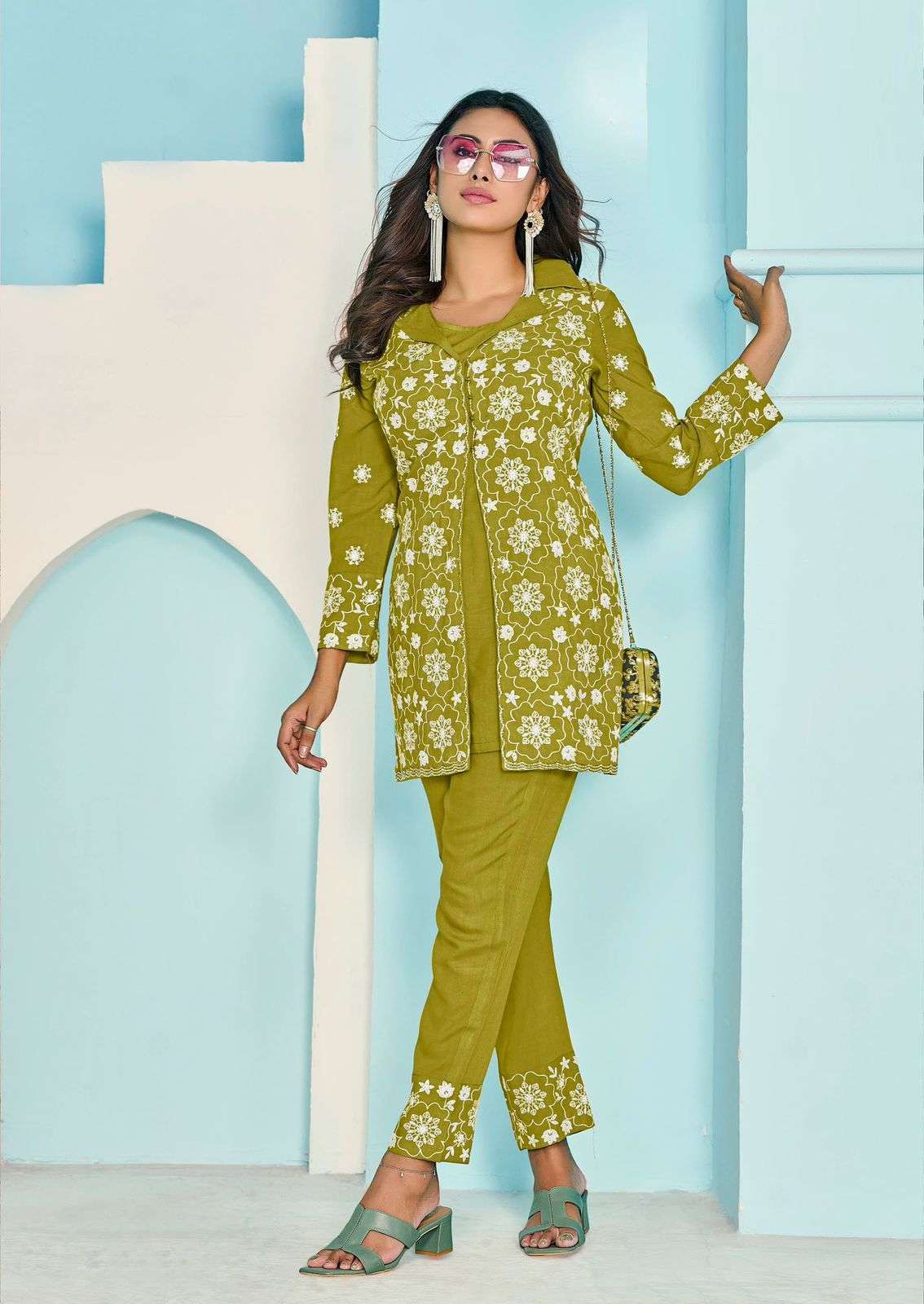VAMIKA NX VEERA VOL 3 RAYON CORD SET WHOLESALE PRICE 