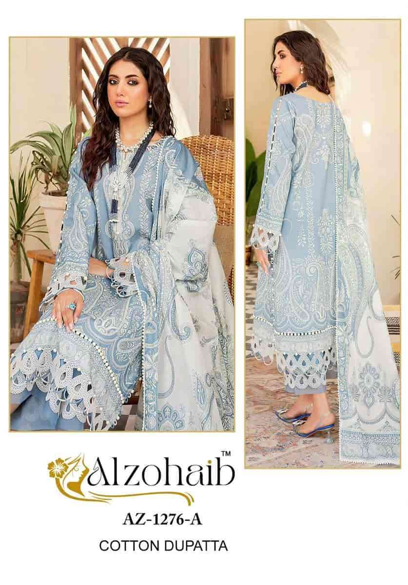 AL ZOHAIB AZ 1276 COLORS PURE COTTON PAKISTANI DRESS WHOLESALER 