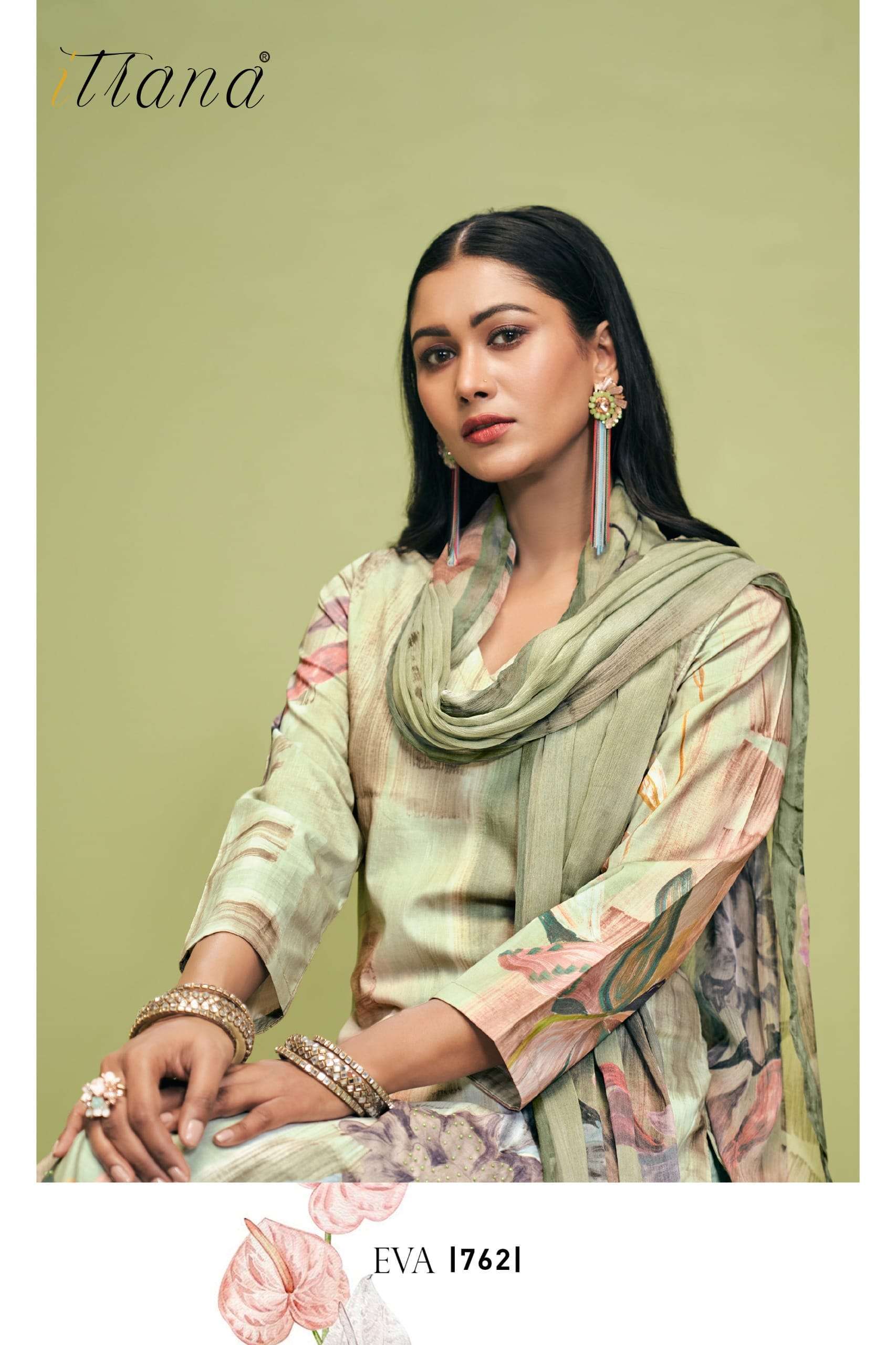 ITRANA SUMMER FLORAL PURE COTTON DRESS CATALOG BEST RATE EXPORTER 