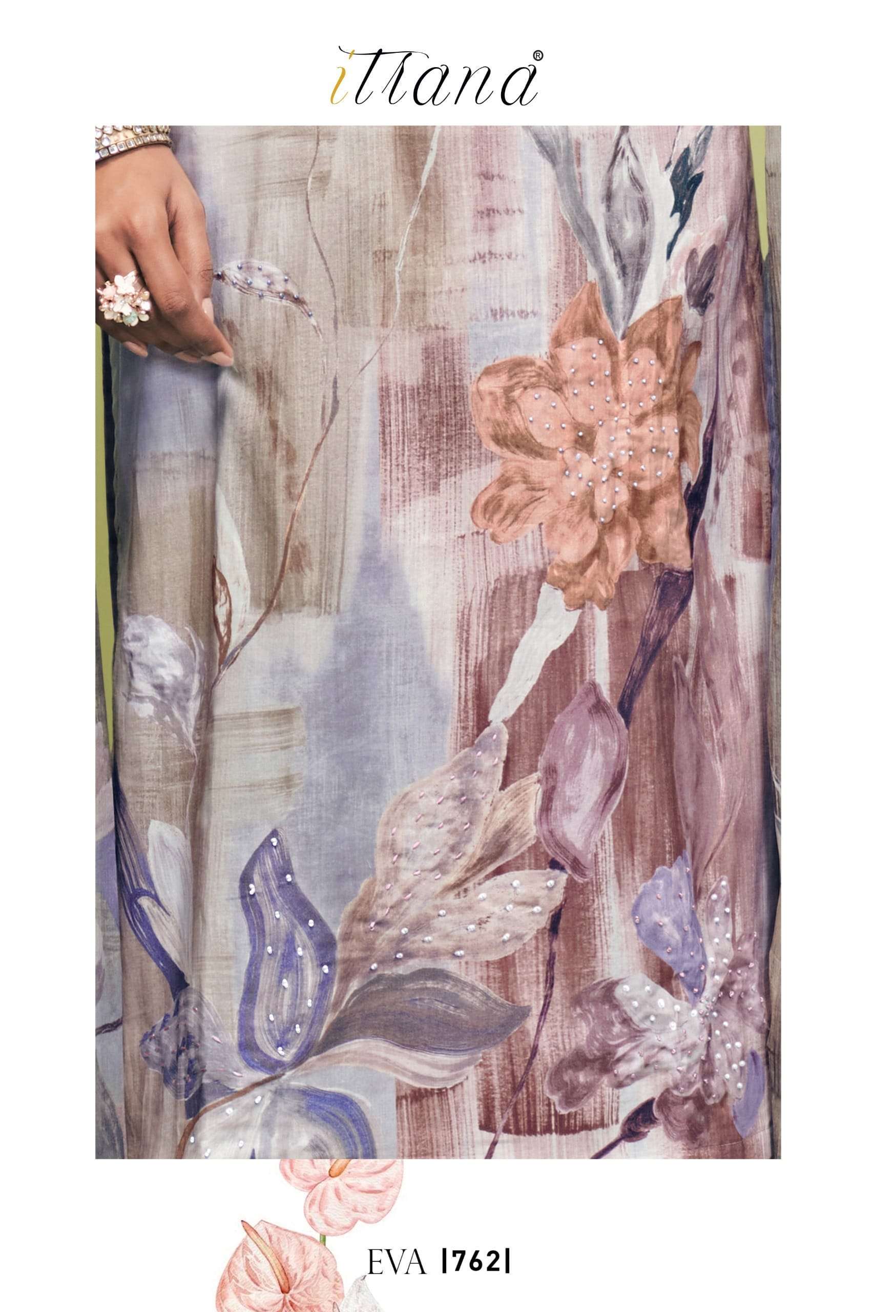ITRANA SUMMER FLORAL PURE COTTON DRESS CATALOG BEST RATE EXPORTER 