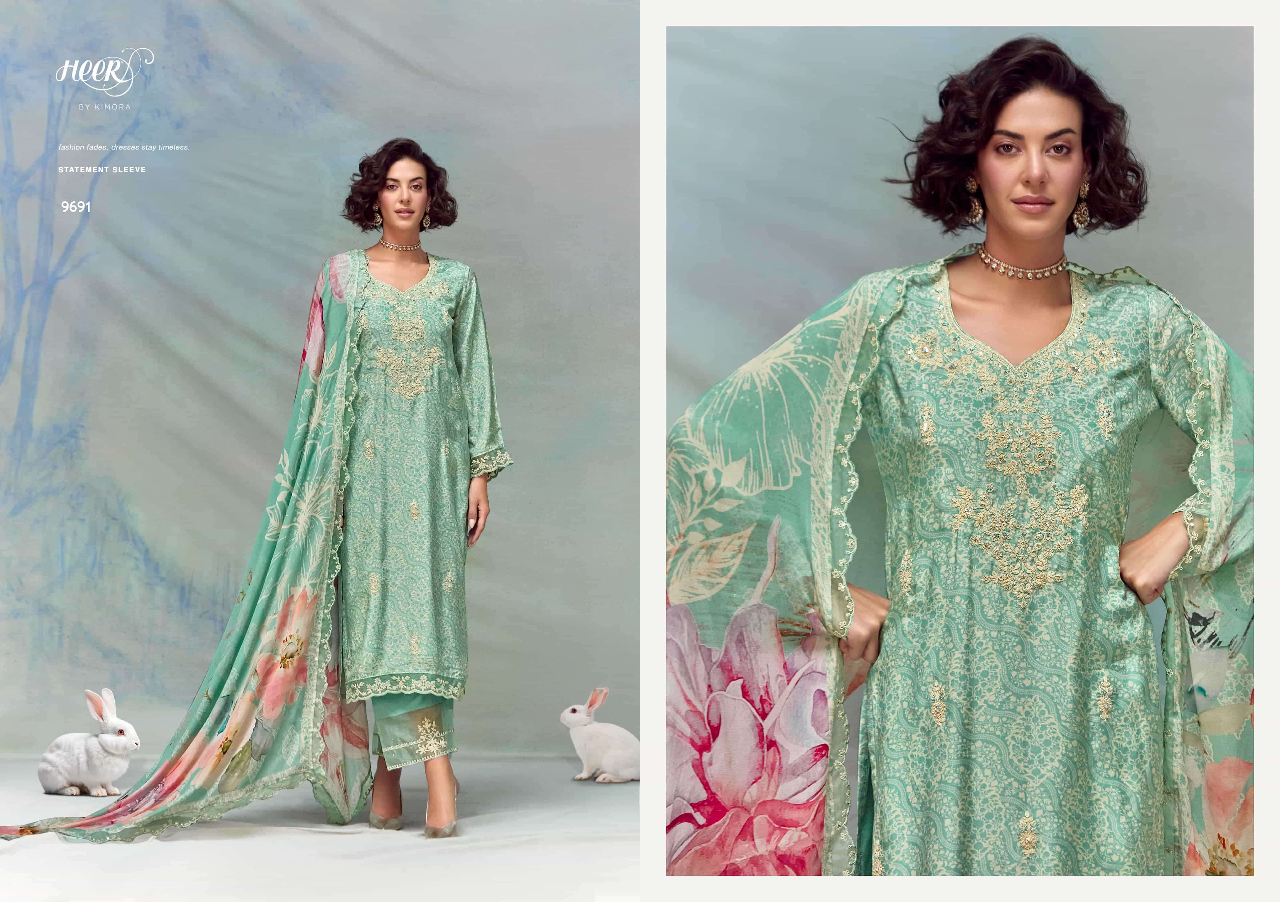 KIMORA HEER FLORENCE PURE MUSLIN LADIES SUIT EXPORTER 2025