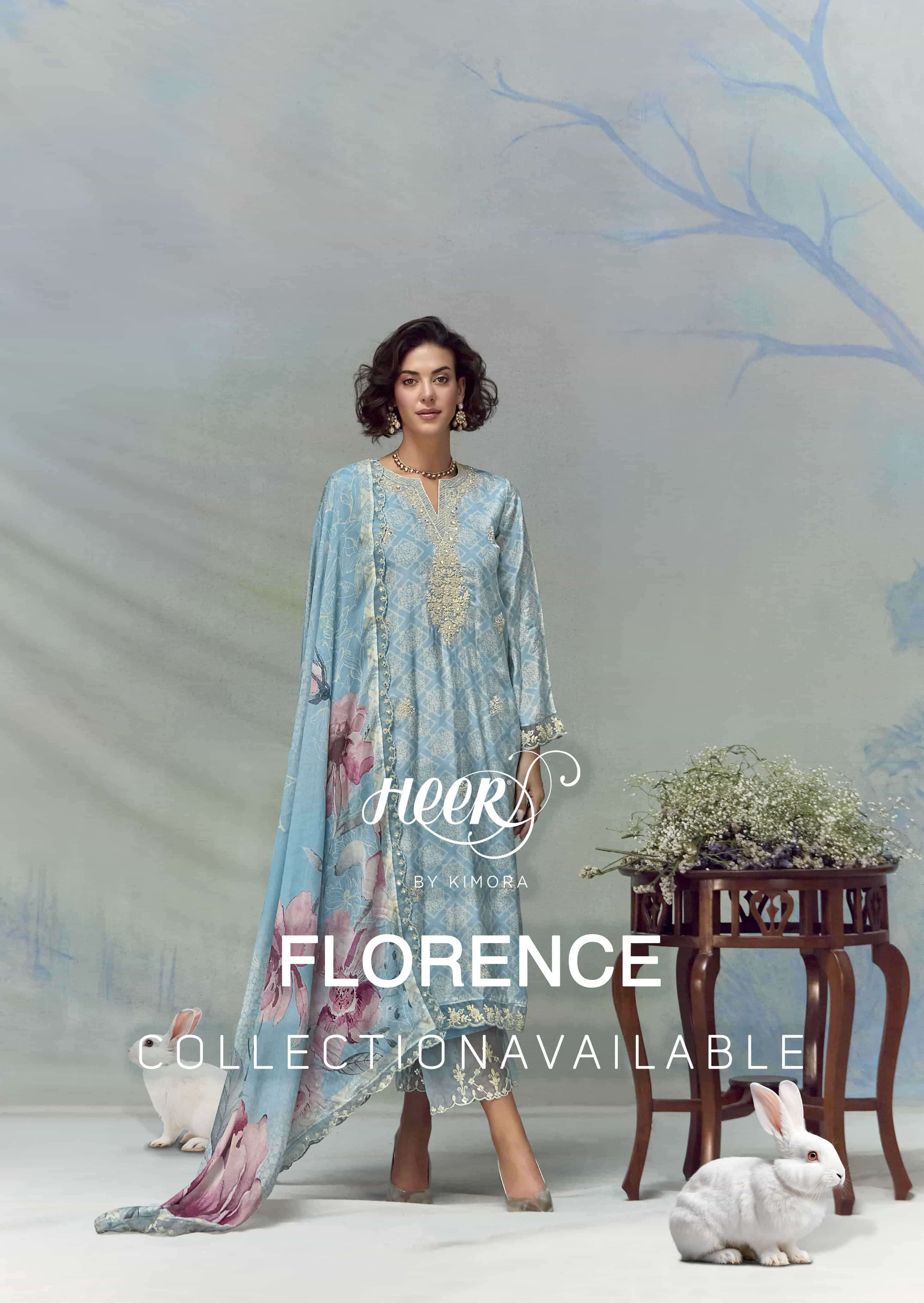 KIMORA HEER FLORENCE PURE MUSLIN LADIES SUIT EXPORTER 2025