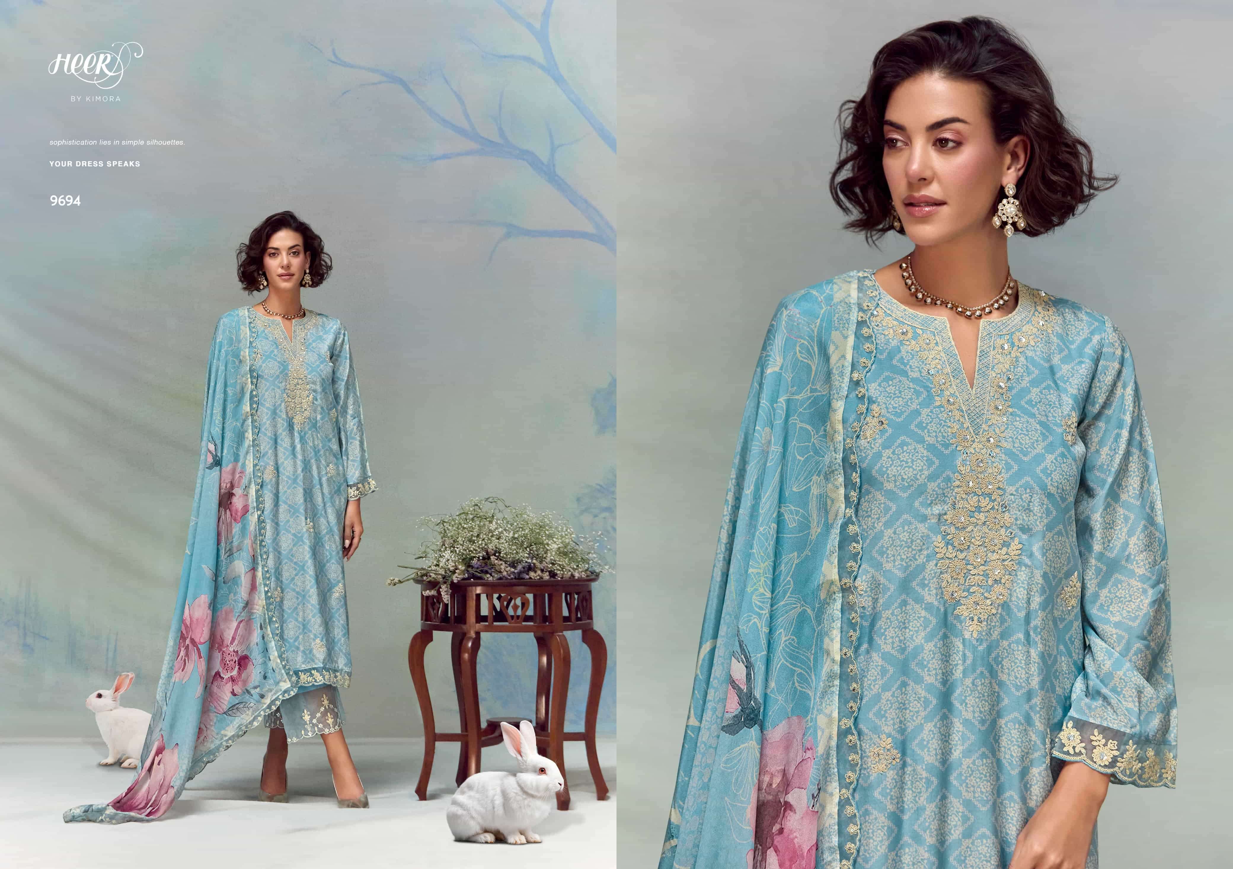 KIMORA HEER FLORENCE PURE MUSLIN LADIES SUIT EXPORTER 2025