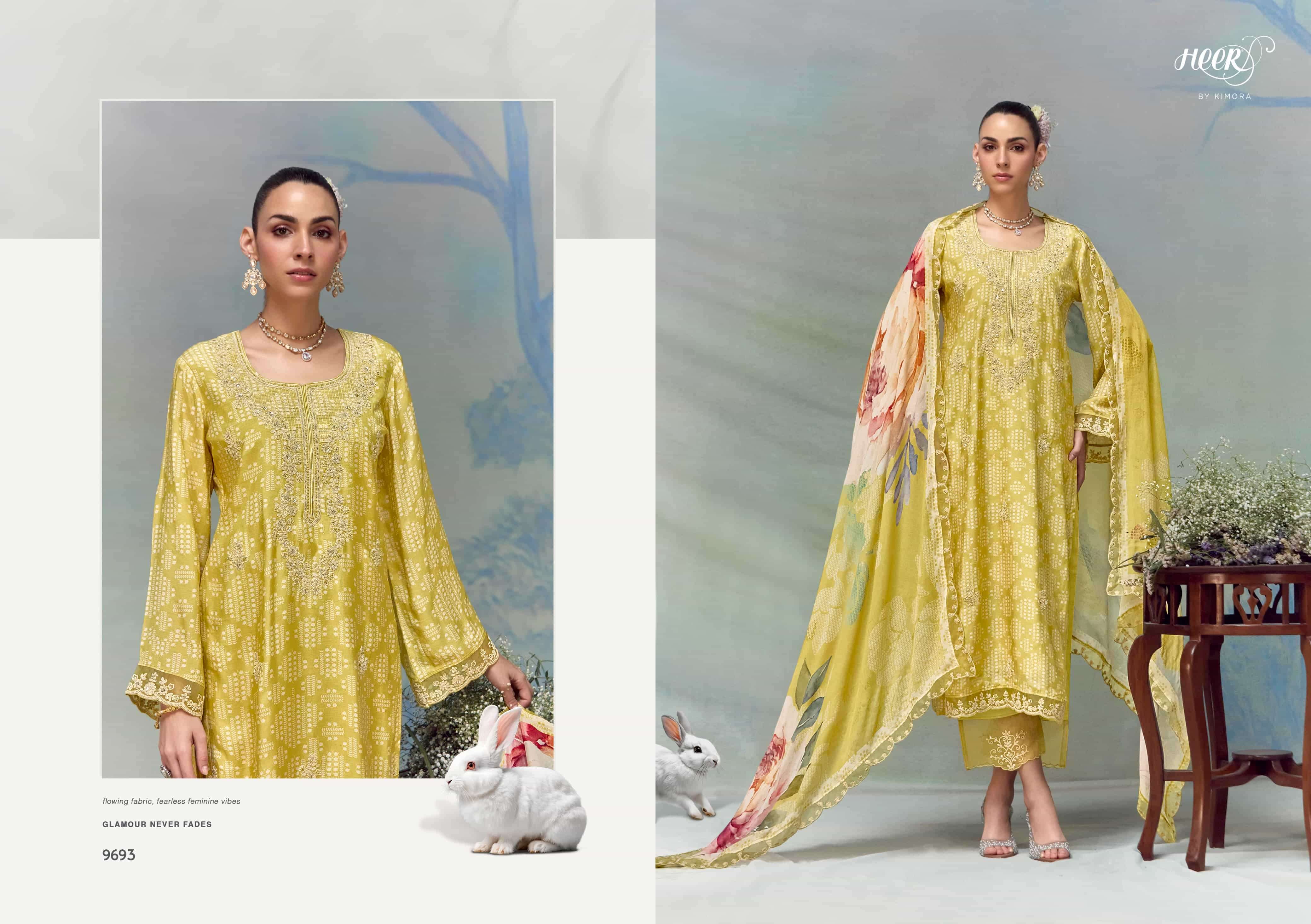 KIMORA HEER FLORENCE PURE MUSLIN LADIES SUIT EXPORTER 2025