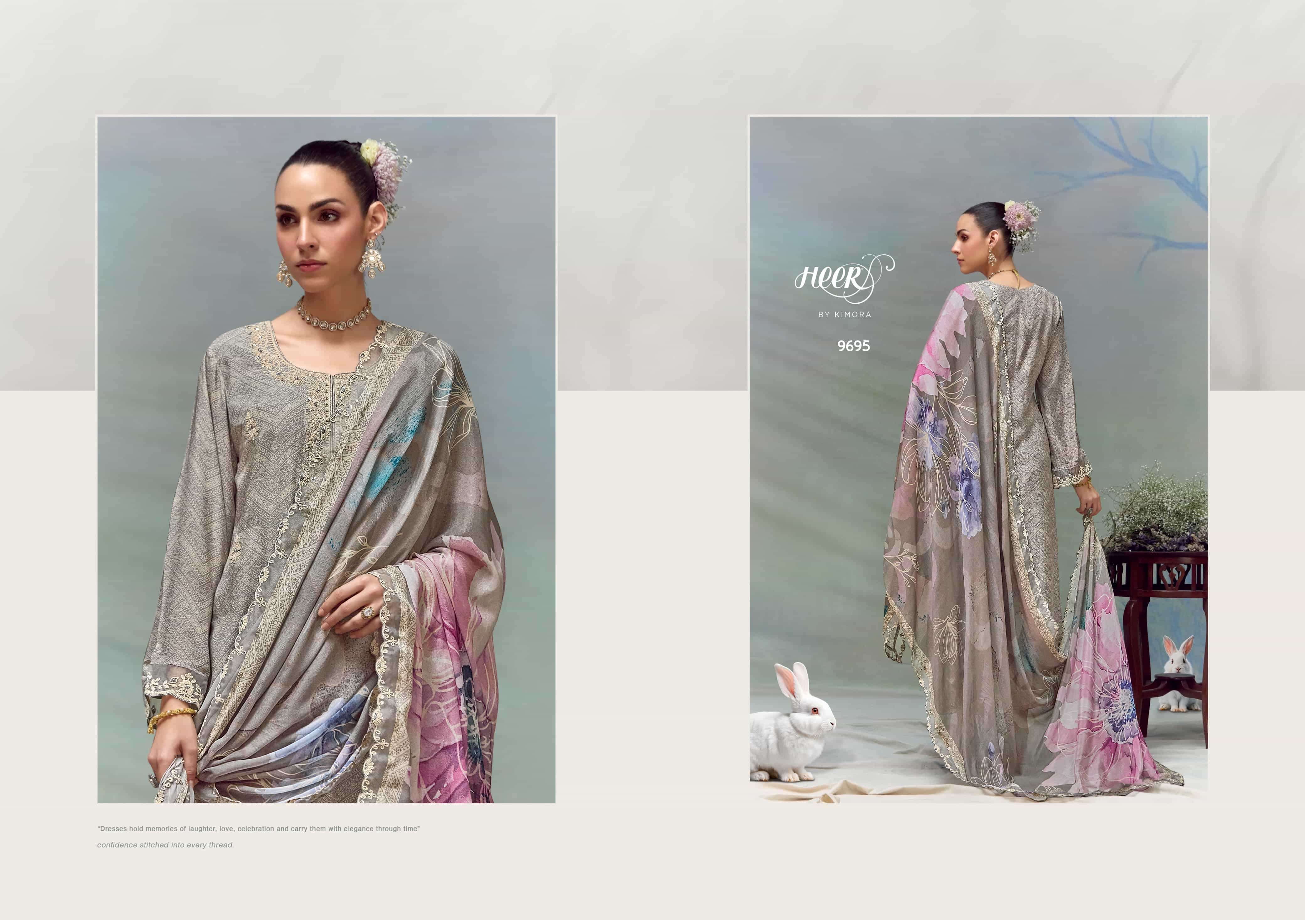 KIMORA HEER FLORENCE PURE MUSLIN LADIES SUIT EXPORTER 2025