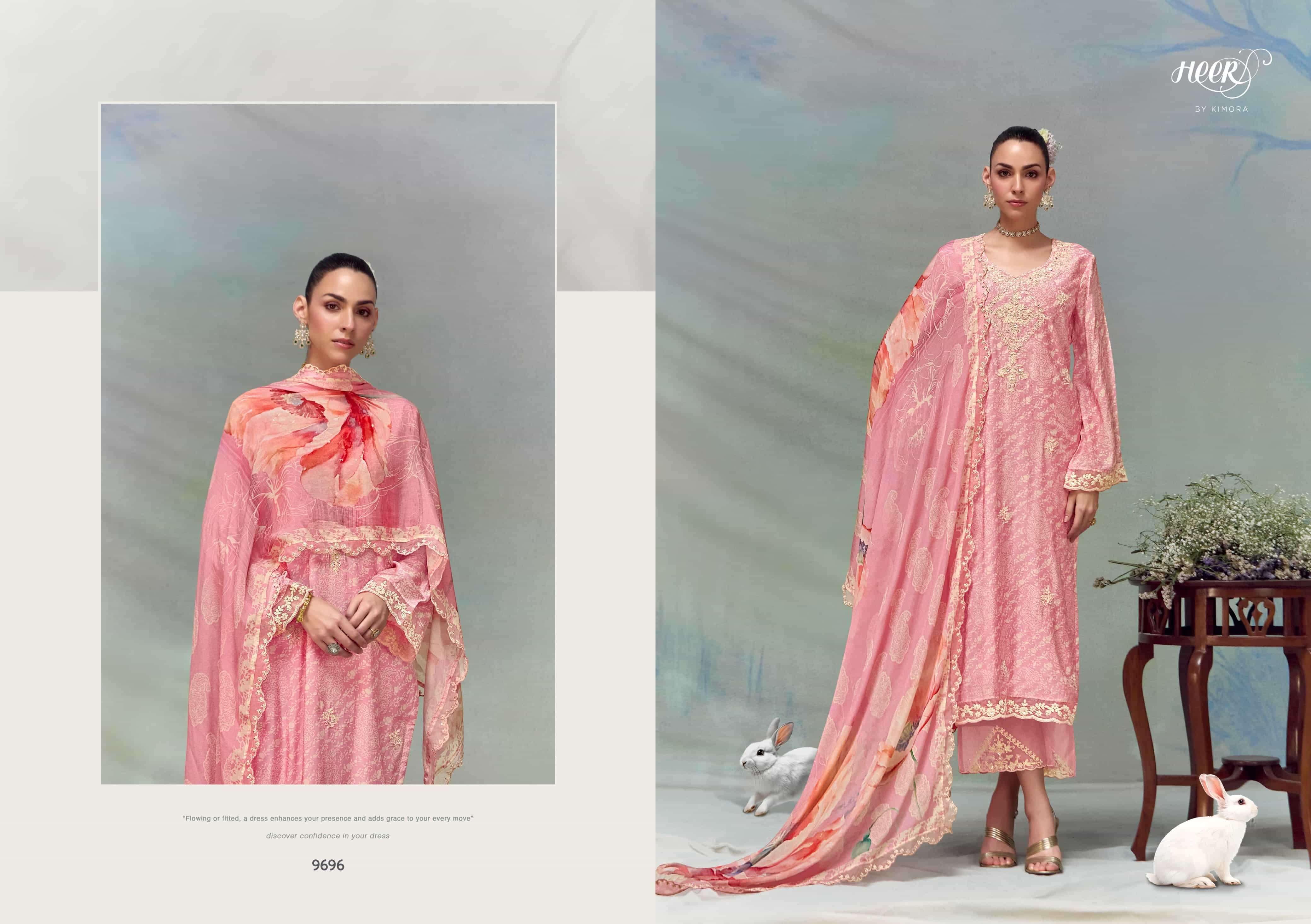 KIMORA HEER FLORENCE PURE MUSLIN LADIES SUIT EXPORTER 2025