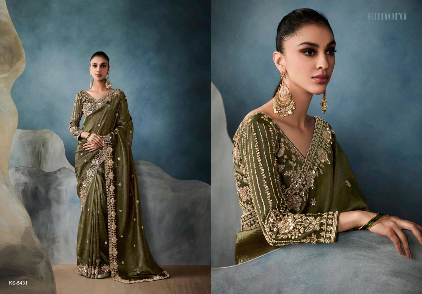 KIMORA ICONIC 5421 TO 5431 FANCY PARTYWEAR SAREE CATALOG BEST RATE DEALER 