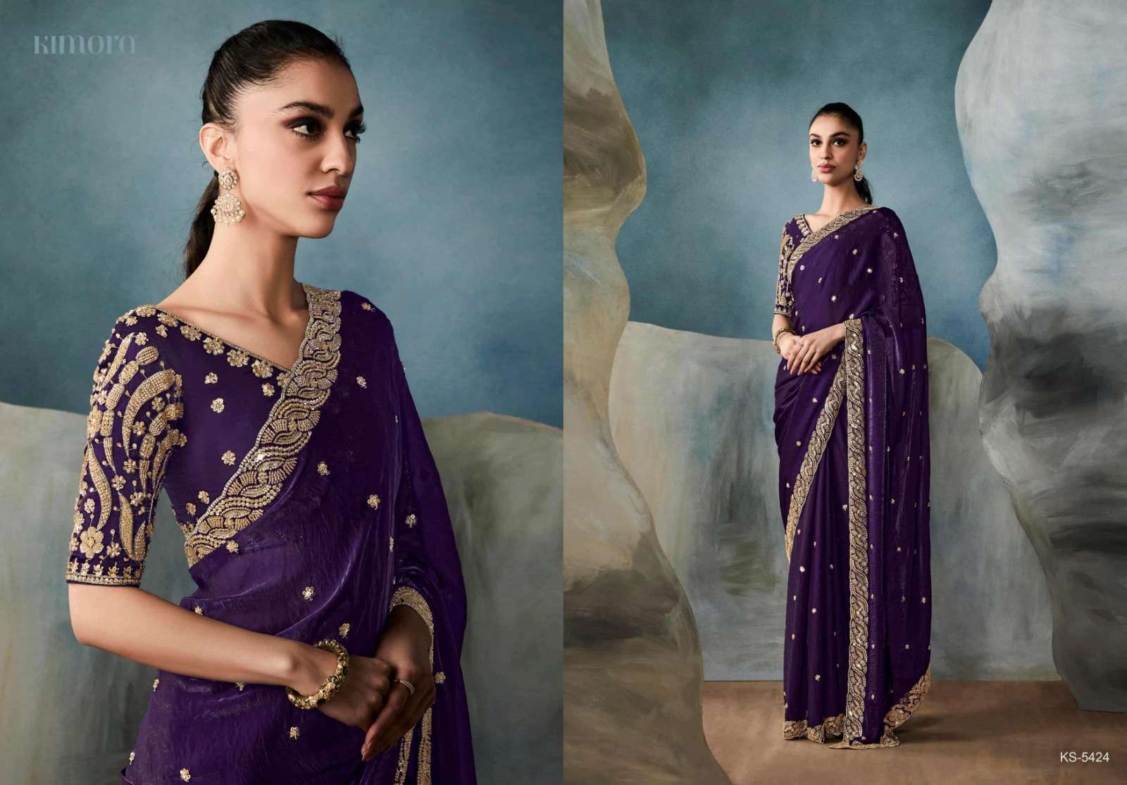 KIMORA ICONIC 5421 TO 5431 FANCY PARTYWEAR SAREE CATALOG BEST RATE DEALER 