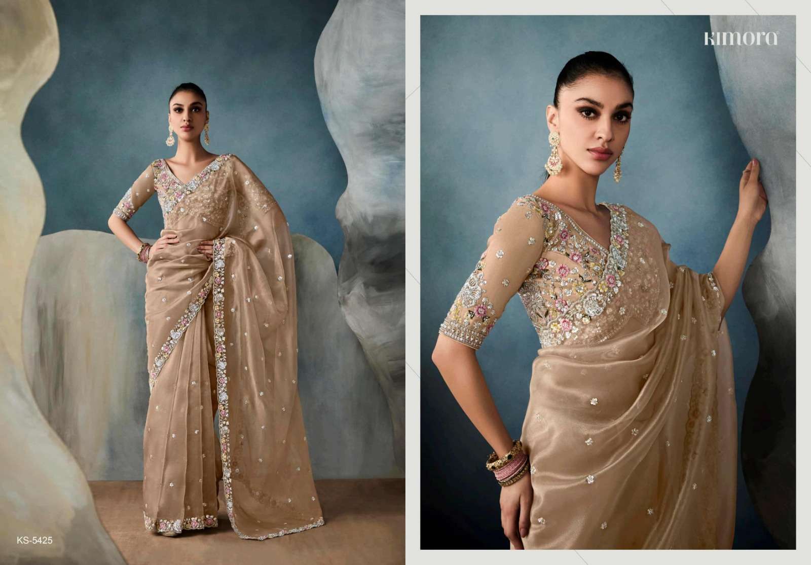 KIMORA ICONIC 5421 TO 5431 FANCY PARTYWEAR SAREE CATALOG BEST RATE DEALER 