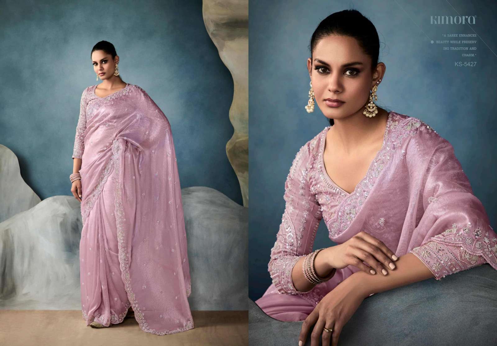 KIMORA ICONIC 5421 TO 5431 FANCY PARTYWEAR SAREE CATALOG BEST RATE DEALER 