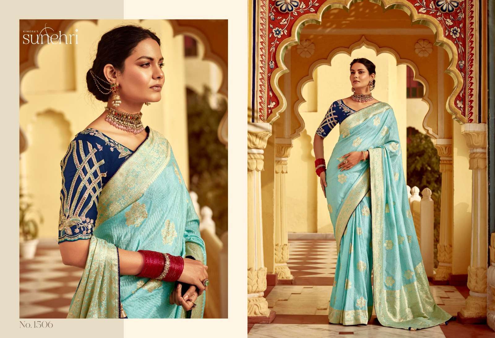 KIMORA RANG MAHAL 1501 TO 1511 SERIES DESIGNER SILK SAREE CATALOGUE 2025