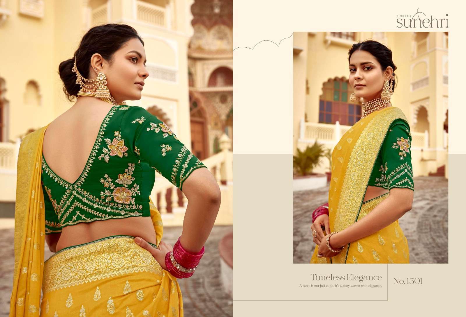 KIMORA RANG MAHAL 1501 TO 1511 SERIES DESIGNER SILK SAREE CATALOGUE 2025