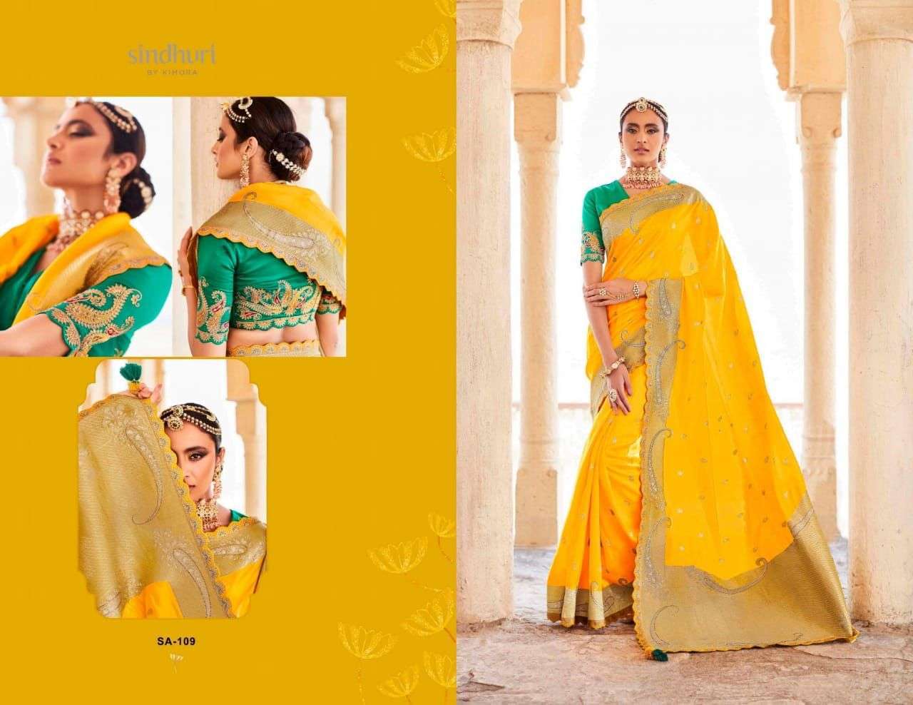 KIMORA SINDHURI RANI BANARASI SILK SAREE CATALOG WHOLESALER 