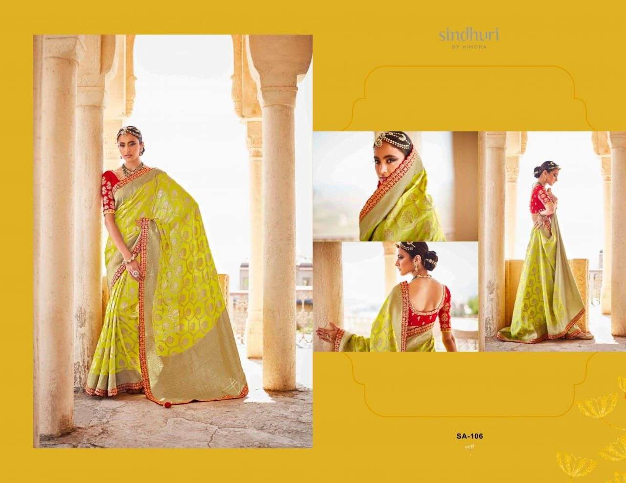 KIMORA SINDHURI RANI BANARASI SILK SAREE CATALOG WHOLESALER 