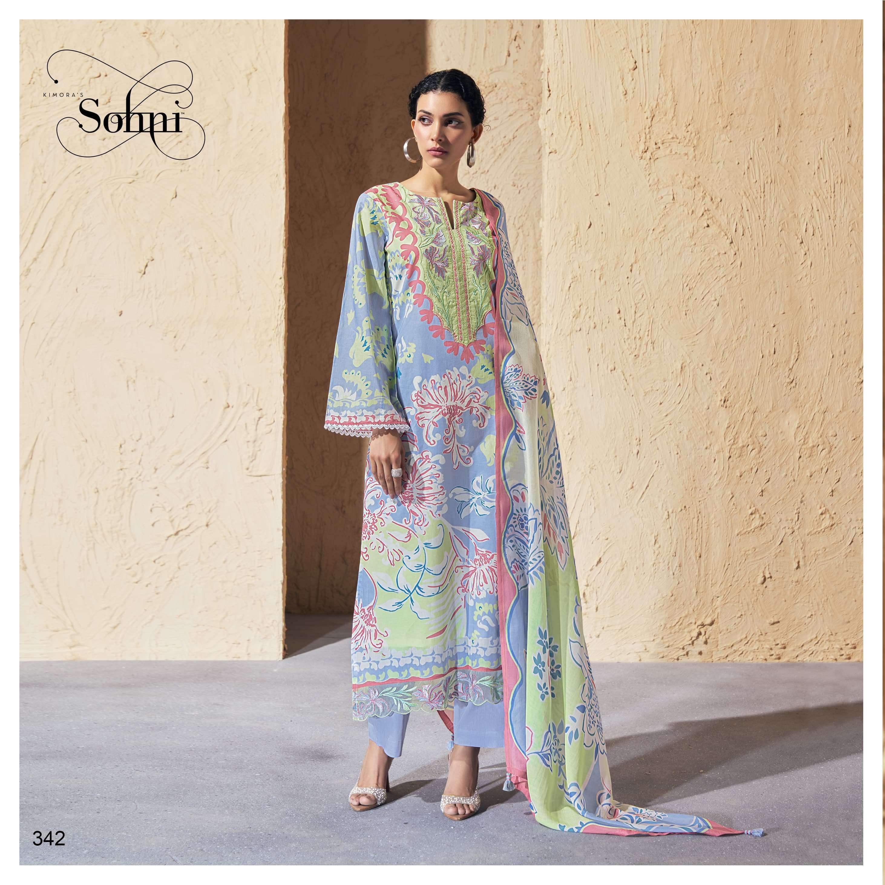 KIMORA SOHNI JOY FANCY LADIES COTTON SUIT CATALOG SUPPLIER 