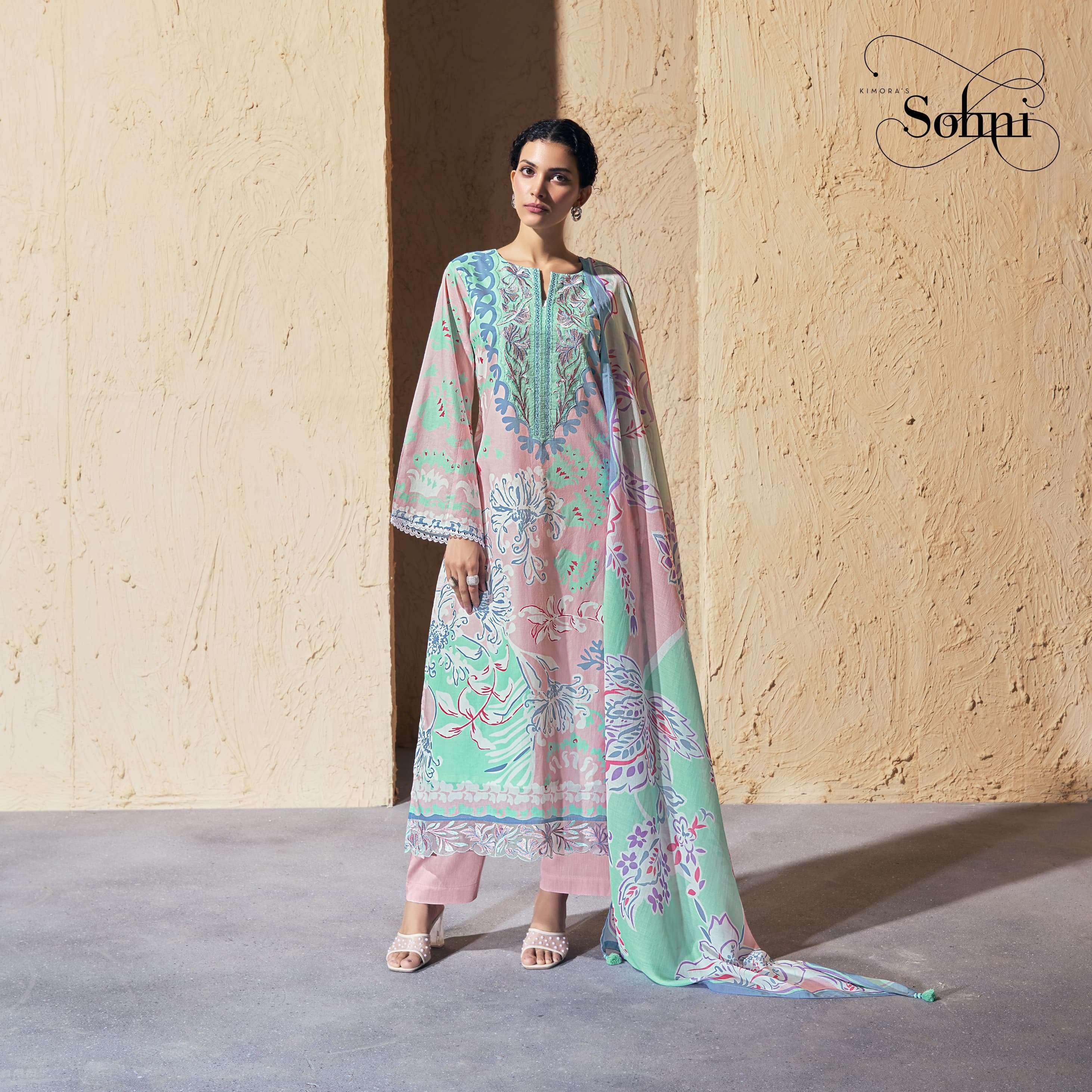 KIMORA SOHNI JOY FANCY LADIES COTTON SUIT CATALOG SUPPLIER 