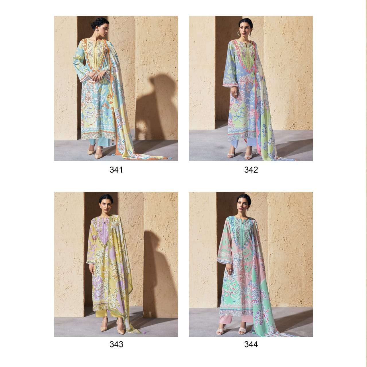 KIMORA SOHNI JOY FANCY LADIES COTTON SUIT CATALOG SUPPLIER 