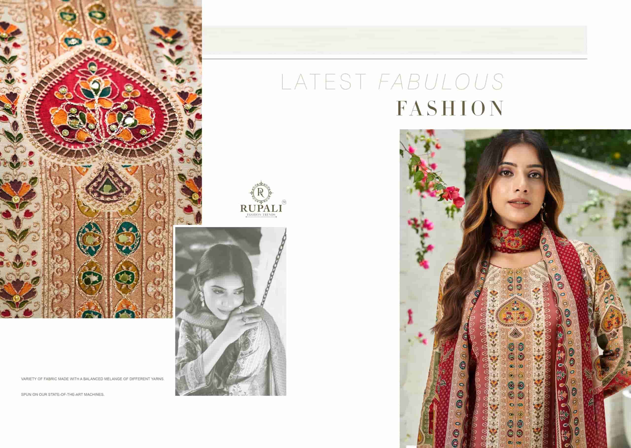 RUPALI FASHION ANVIKA VISCOSE MUSLIN LADIES SUIT CATALOGUE BEST RATE 