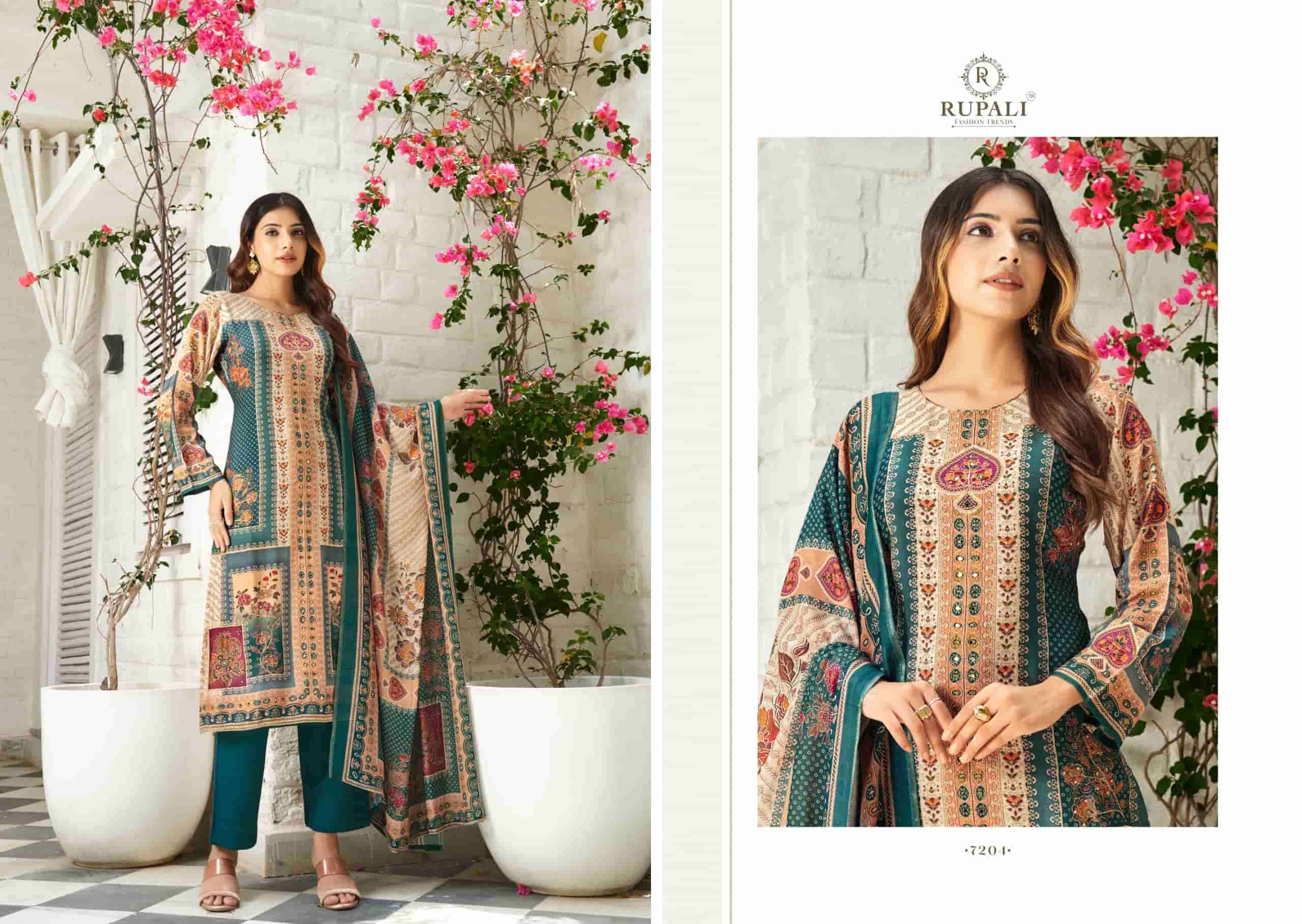 RUPALI FASHION ANVIKA VISCOSE MUSLIN LADIES SUIT CATALOGUE BEST RATE 