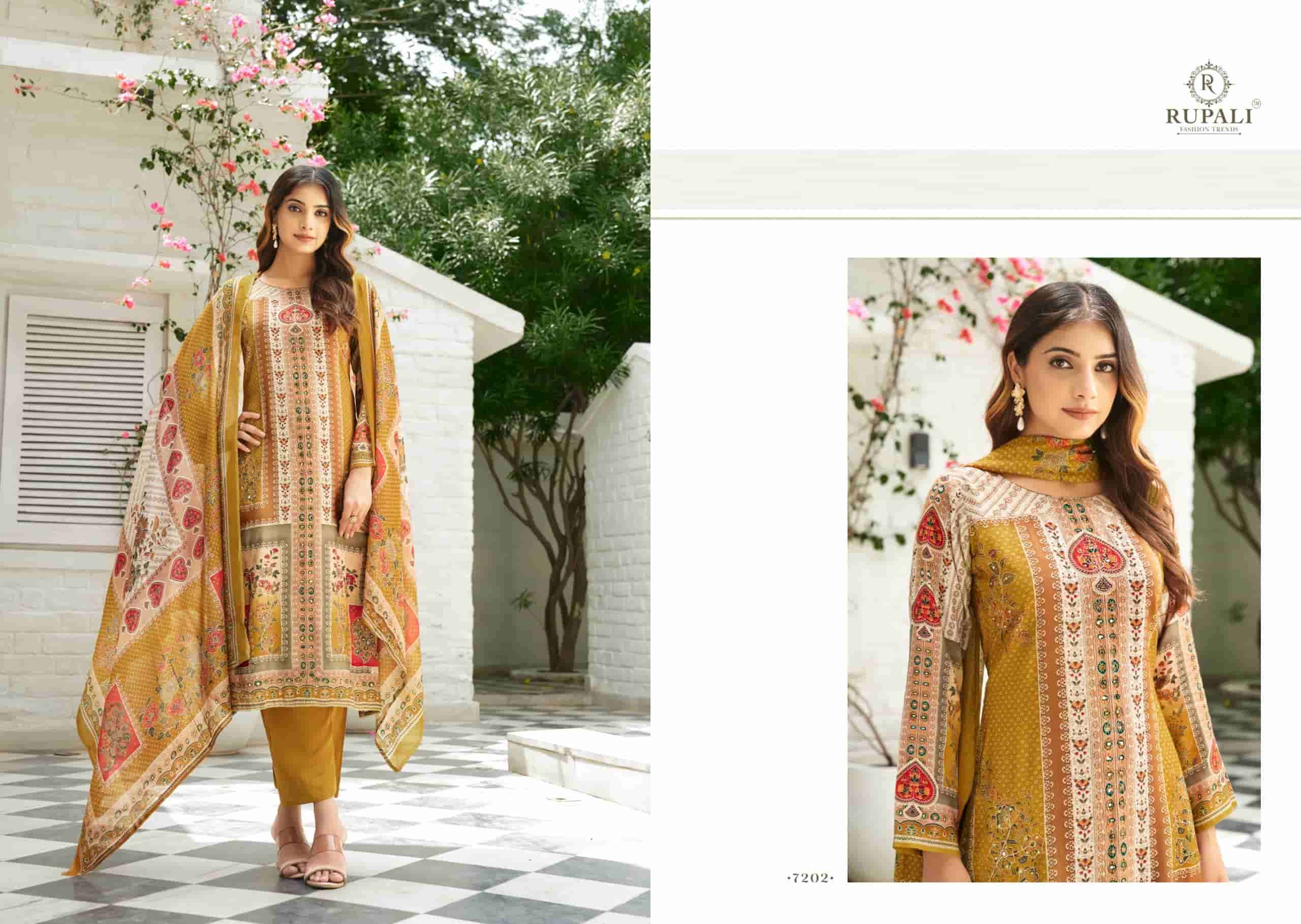 RUPALI FASHION ANVIKA VISCOSE MUSLIN LADIES SUIT CATALOGUE BEST RATE 