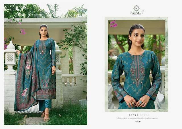 RUPALI FASHION FLOROUS PURE VISCOSE MUSLIN CATALOG WHOLESALER 