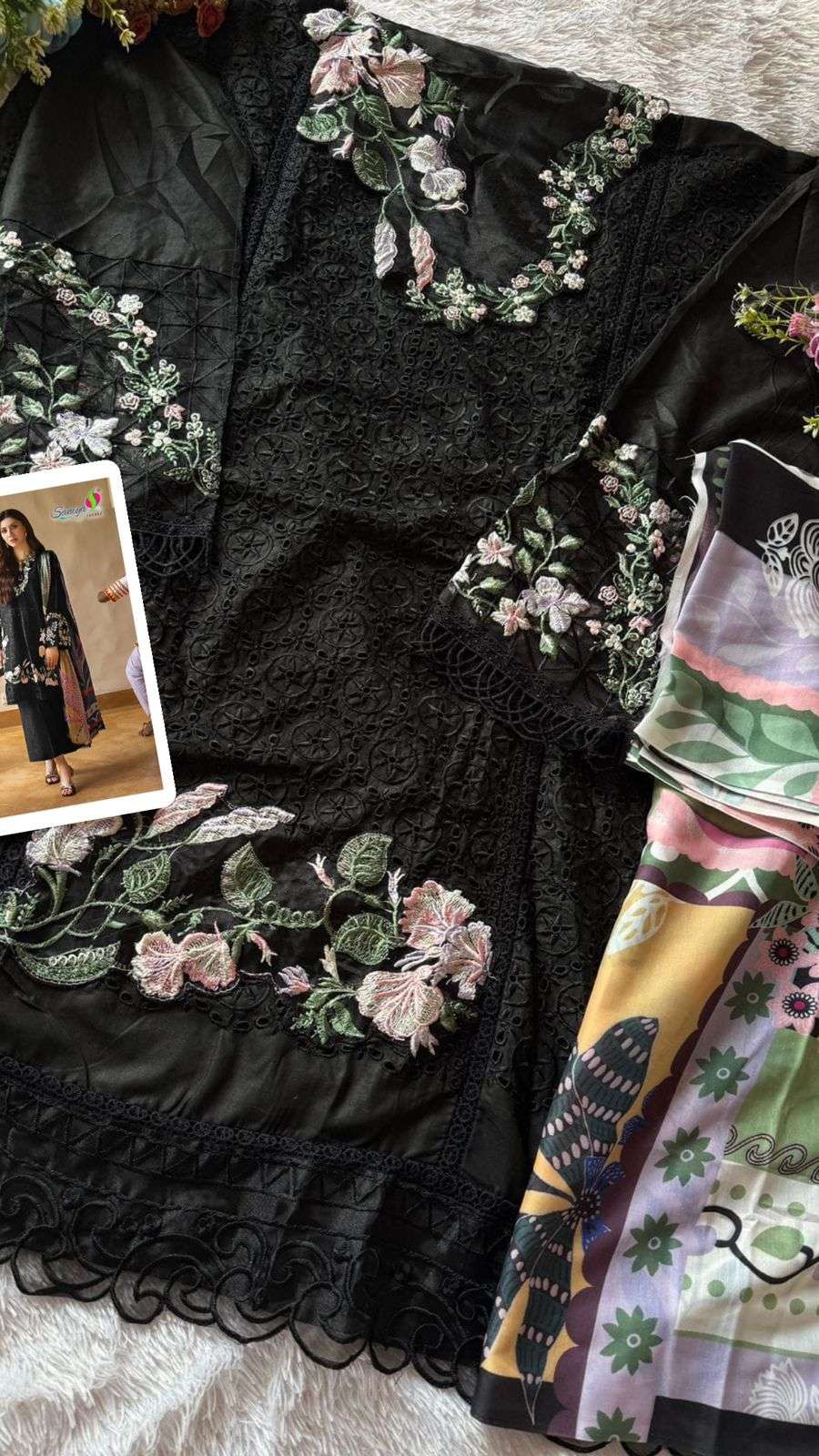SANIYA TRENDZ D NO 7144 COLOR EDITION SALWER SUIT WHOLESALER 