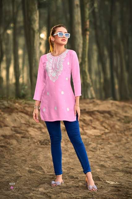 TIPS AND TOPS COLORS VOL 6 RAYON SHORT KURTI WHOLESALER 2025