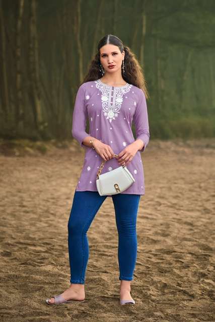TIPS AND TOPS COLORS VOL 6 RAYON SHORT KURTI WHOLESALER 2025