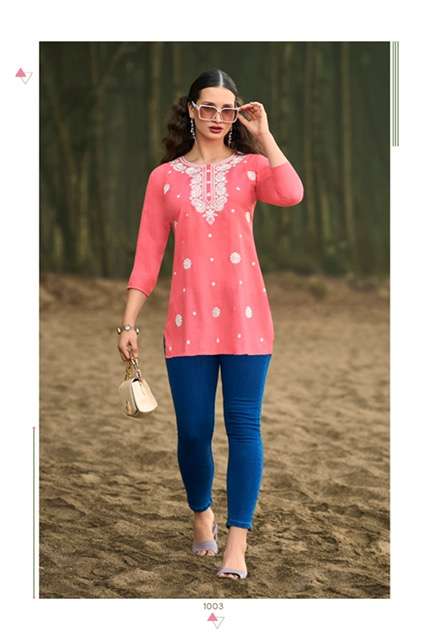 TIPS AND TOPS COLORS VOL 6 RAYON SHORT KURTI WHOLESALER 2025