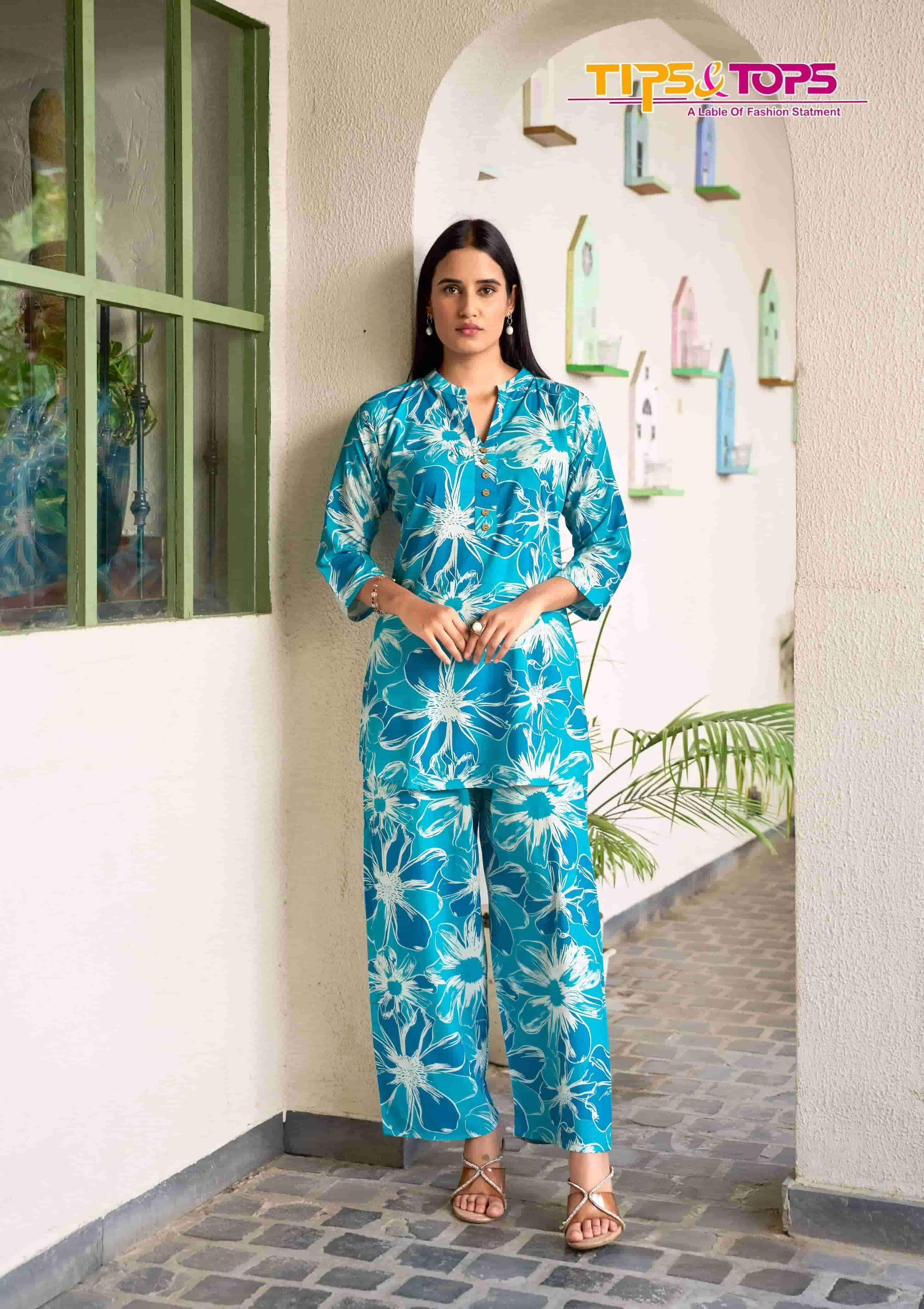 TIPS AND TOPS FASHION BEATS VOL 12 PRINTED RAYON CORD SET CATALOG DEALER