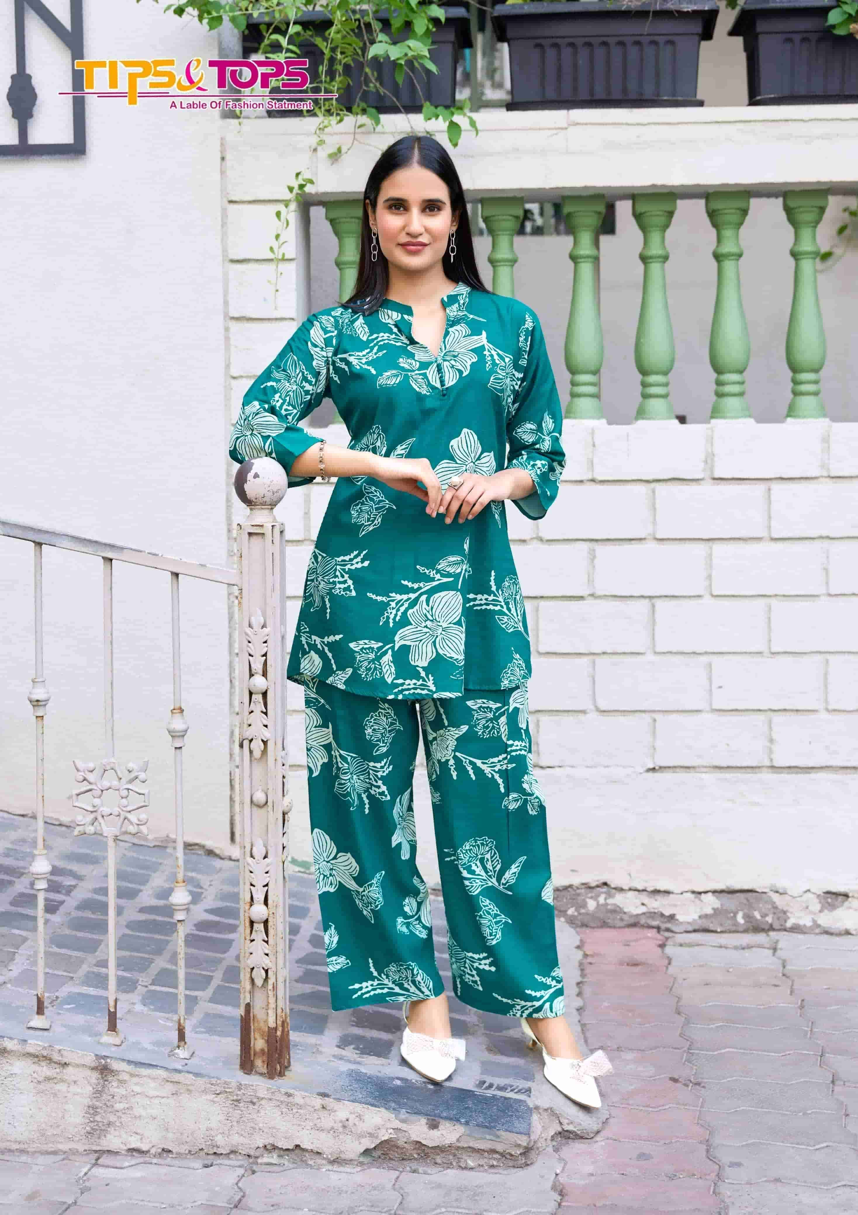 TIPS AND TOPS FASHION BEATS VOL 12 PRINTED RAYON CORD SET CATALOG DEALER