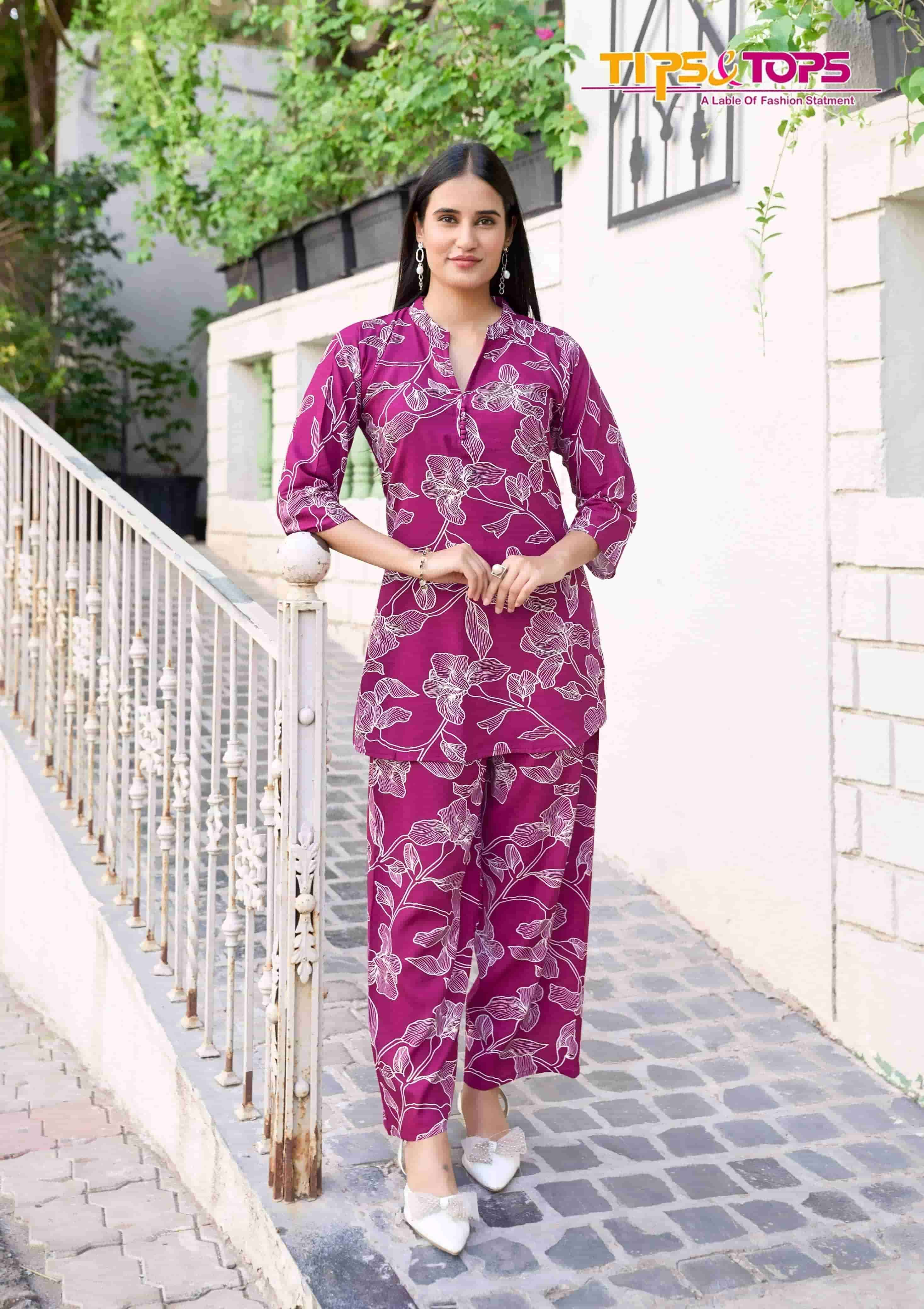 TIPS AND TOPS FASHION BEATS VOL 12 PRINTED RAYON CORD SET CATALOG DEALER