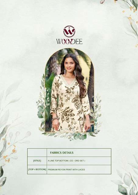 WOODEE PAYAL RAYON PRINTED CORD SET COLLECTIN WHOLESALER 