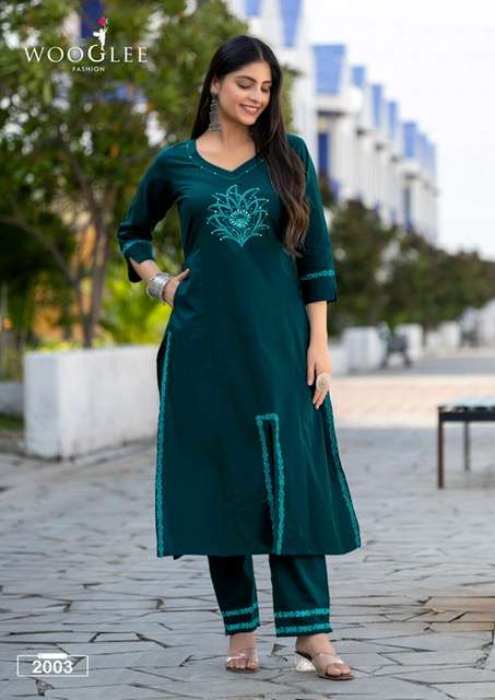 WOOGLEE MALVIKA PURE COTTON KURTI CATALOGUE WHOLESALE PRICE 