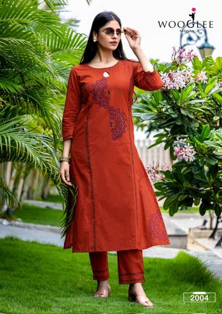 WOOGLEE MALVIKA PURE COTTON KURTI CATALOGUE WHOLESALE PRICE 