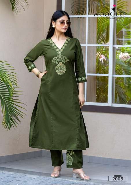 WOOGLEE MALVIKA PURE COTTON KURTI CATALOGUE WHOLESALE PRICE 