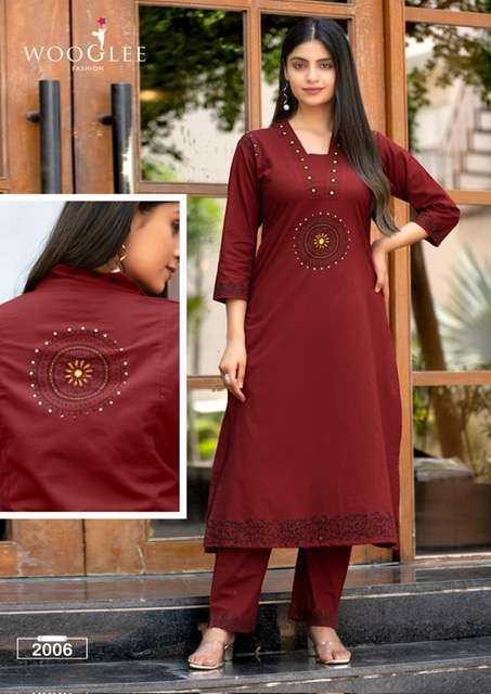 WOOGLEE MALVIKA PURE COTTON KURTI CATALOGUE WHOLESALE PRICE 