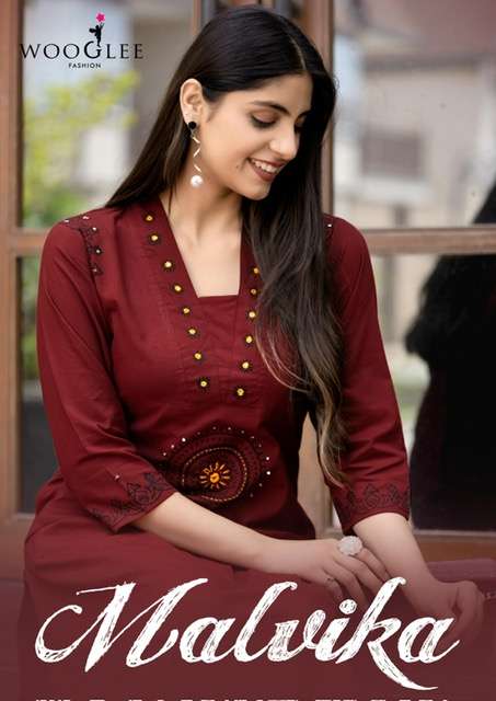 WOOGLEE MALVIKA PURE COTTON KURTI CATALOGUE WHOLESALE PRICE 
