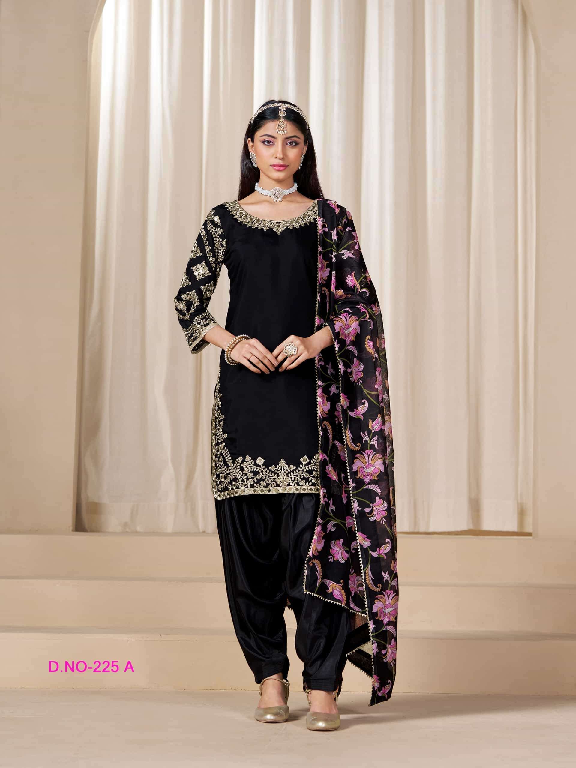 AANAYA VOL 225 PATIYALA STYLE SILK SUIT CATALOGUE WHOLESALER 2025